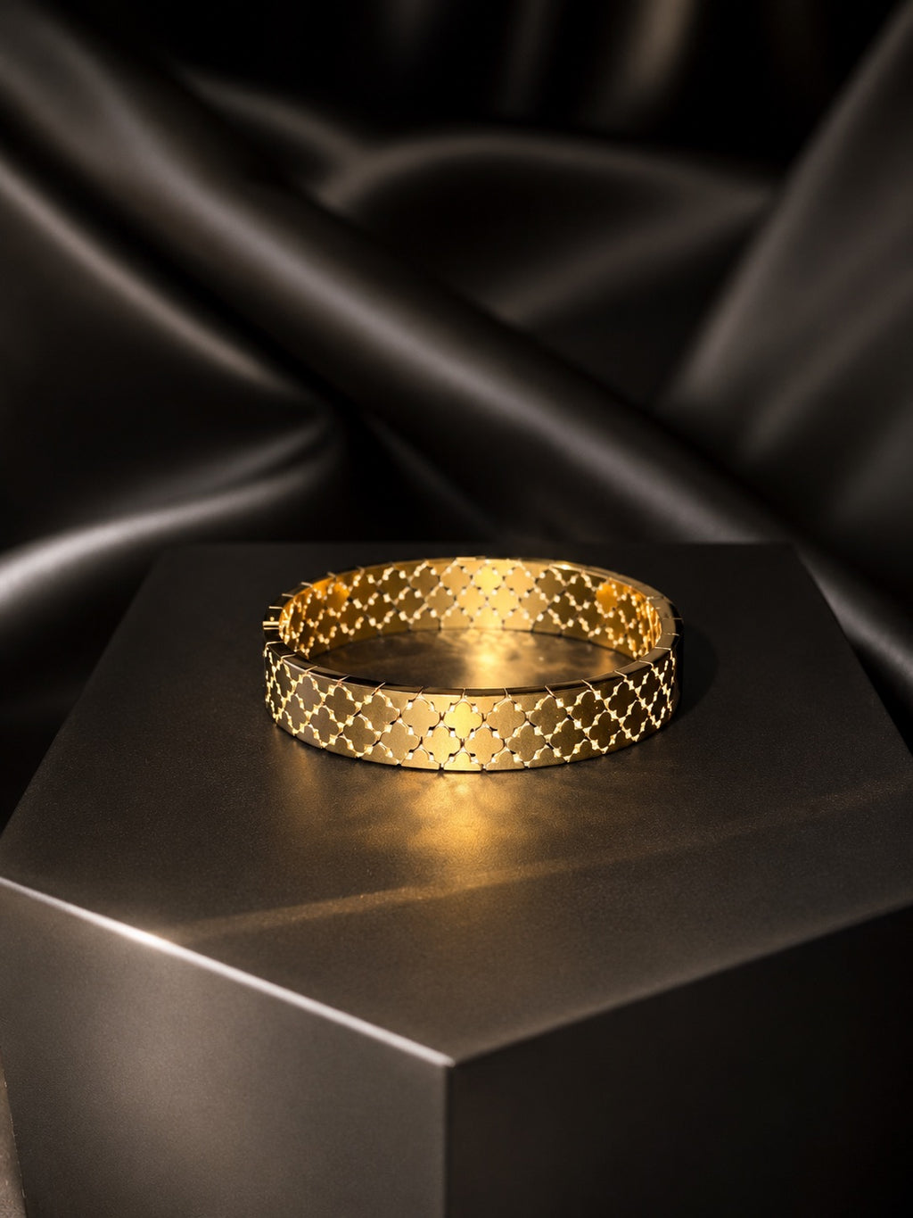 Timeless Mosaic Gold Stainless Steel Cuff