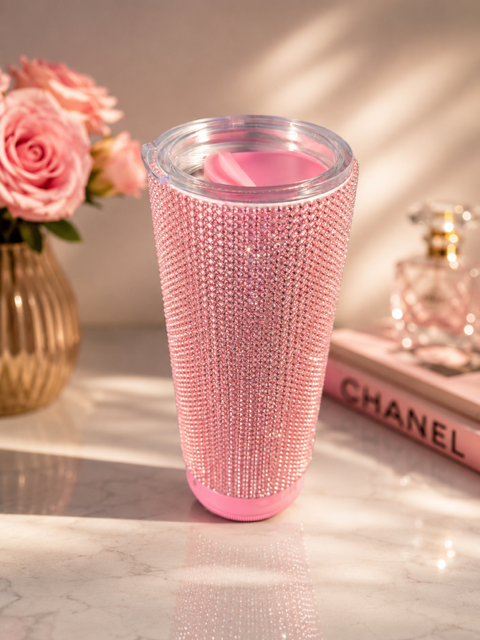 Diamond Bluetooth Tumbler with detachable LED speaker